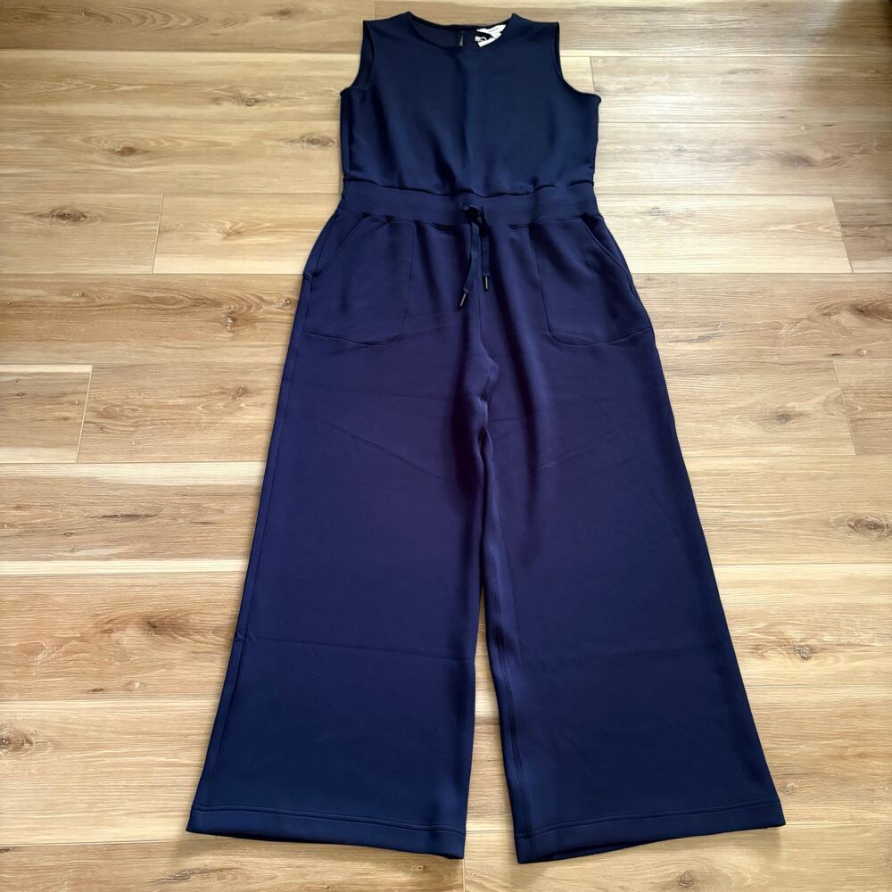 SPANX AirEssentials Sleeveless Jumpsuit Navy 1X Regular